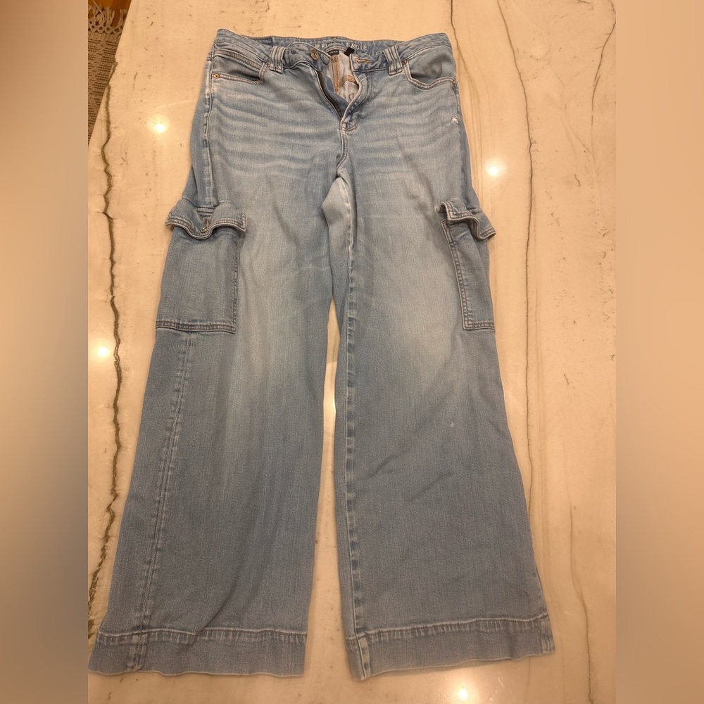 American Eagle Outfitters Light Blue Flare Jeans